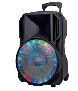 Loud Party Speaker 15" W/LED Light Rechargeable Bluetooth/Au